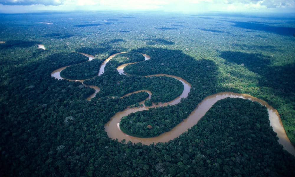 Winding Amazon river
